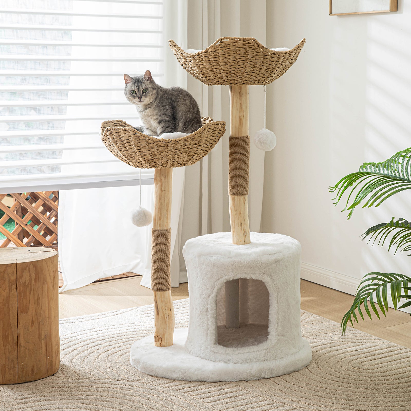 Luxury cat scratching post best sale