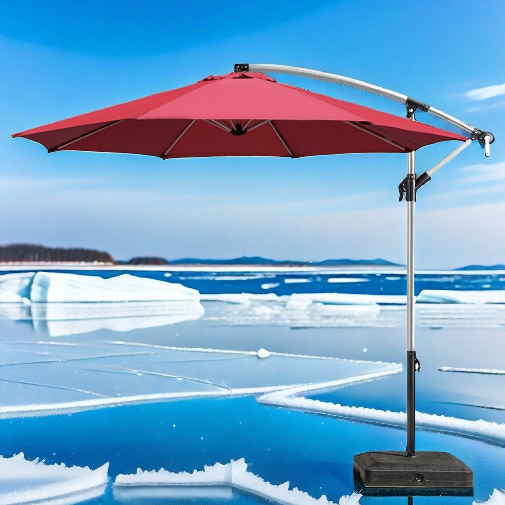 Cantilever Patio Umbrella Roma 2.5 3M Double Top Square Umbrella,Banana umbrella 360° Rotation